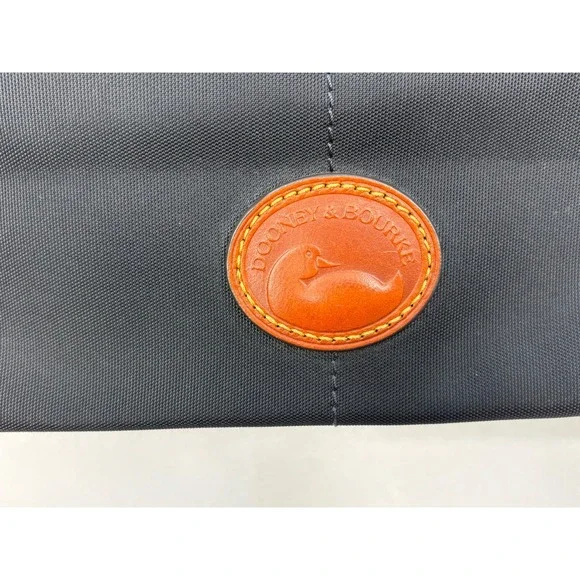 DOONEY & BOURKE Black Nylon/ Leather Trims Pocket Shoulder Bag - Picture 15 of 16